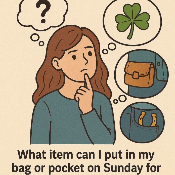 Какой предмет можно положить в сумку или в карман в воскресенье для привлечения удачи